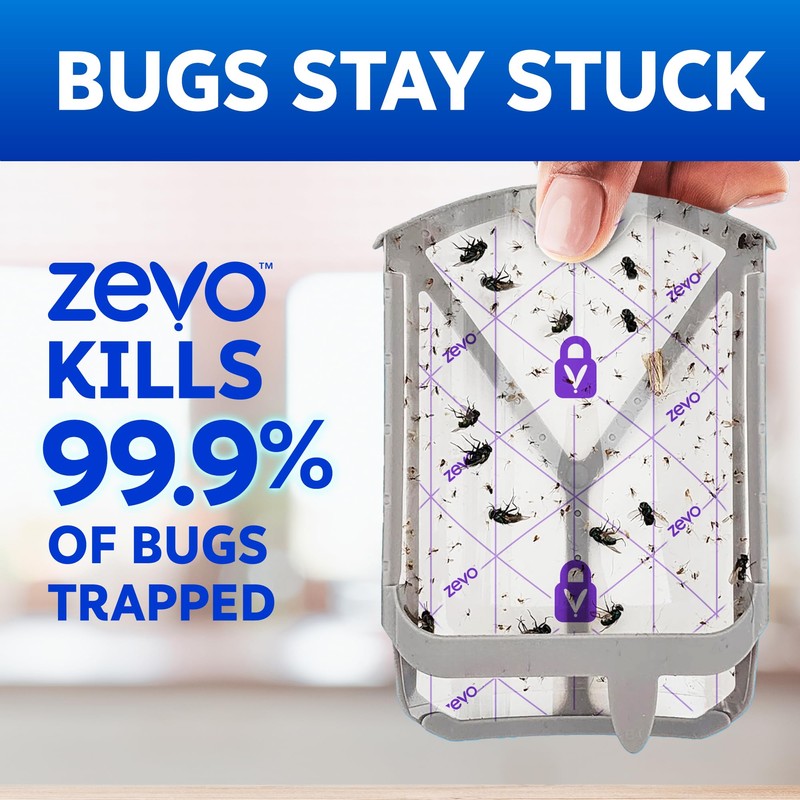Zevo Flying Insect Trap Official Refill Cartridges - Fits Both