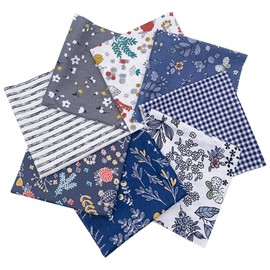 Operitacx 1set Assorted Printed Cotton Fabrics DIY Material Set for Creative Crafts Patchwork and Sewing Projects Bright Colors Safe for Ages