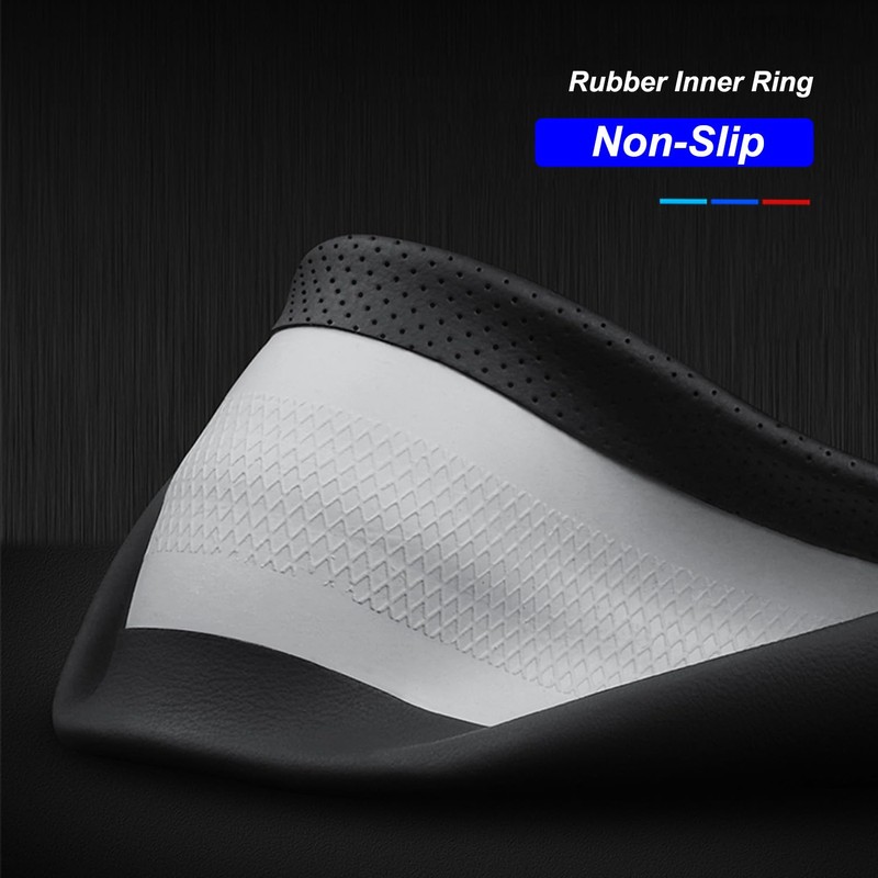 SZYUCHEN D-Shaped Steering Wheel Cover for Nissan Rogue Altima Sentra