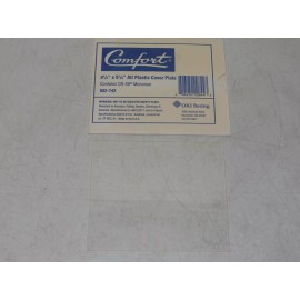 Comfort 932-742 4.5" x 5.25" Clear Plastic Cover Plate - New