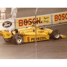 RICK MEARS 1984 MEADOWLANDS INAUGURAL INDY CART GRAND PRIX CAR RACE 8 x 10 PHOTO