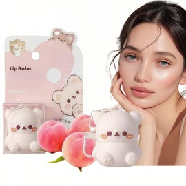 2 in 1 Keychain Bear Lip Balm,Keyring Lip Balm,Cute Bear Keychain Lip Bal/m,Portable Lightweight Lip Bal/m,Moisturizing and Refreshing Li/p B/alm,Mini Li/p B/alm,L/ip Ba/lm Gloss,L/ip Products