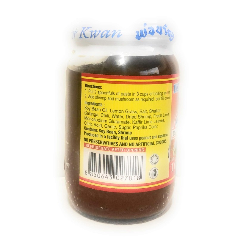 por-kwan tom yum paste (instant hot and soup paste) -
