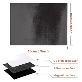 Magnetic Adhesive Sheets - Sukh Self-Adhesive Magnetic Paper, Magnet Sheet, Magnet Sticker Sheet, Cuttable Magnetic Sheets, Classroom Must Have Flexible Sticky Magnets for Fridge Organisation 10PCS