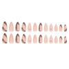 French Tip Press on Nails 3D Fake Nails Shell Stick