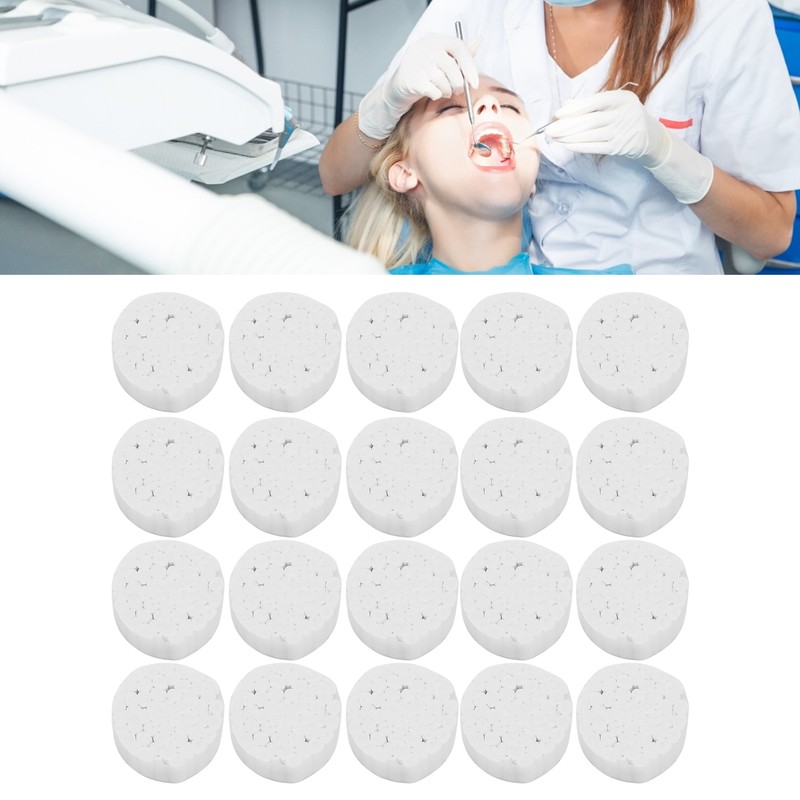 100pcs / bag Dental Rolled Cotton Balls Natural Dental Cotton