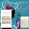 Press on Nails Square Short Length Acrylic Glossy Full Cover