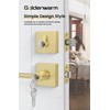 Goldenwarm Gold Exterior Door Lock Set with Deadbolt, Zinc Alloy