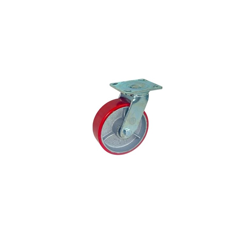 6" x 2" Heavy Duty Metal CASTERS with Poly Tread