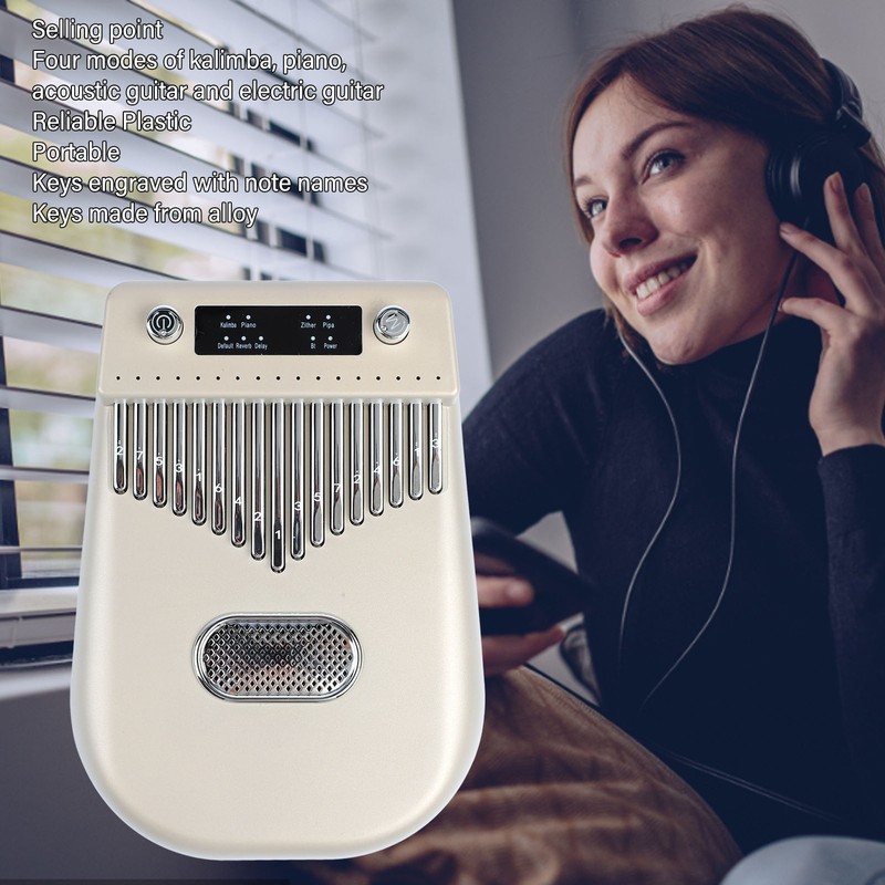 17 Keys Electronic Smart Kalimba Thumb Piano Portable Musical Instrument