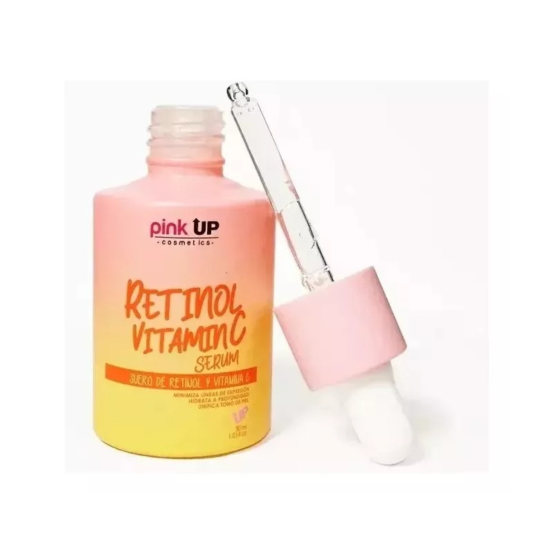 Pink Up Serum Vitamina C + Ácido Hialurónico + Gel