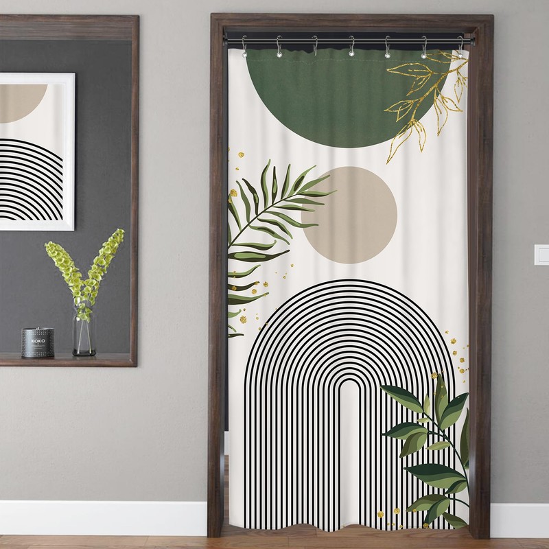 Mitpok Small Stall RV Shower Curtain 36Wx72H Half Single Sage