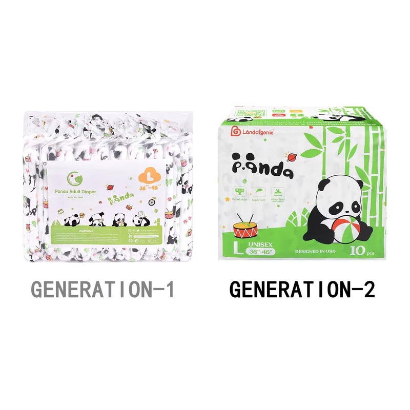 Landofgenie Adult Diapers Panda Printed Diaper Incontinence Underwear Maximum Overnight