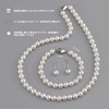 Pearl Necklace Set 8mm Popular Round White Shell Pearl with