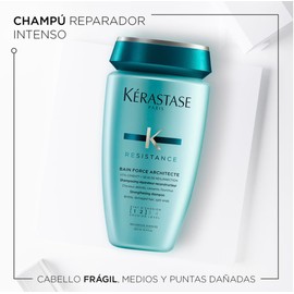 KERASTASE Resistance Kit Tratamiento Para Cabello Dañado Shampoo Bain (250 Ml) y Mascarilla Force Architecte (200 Ml)