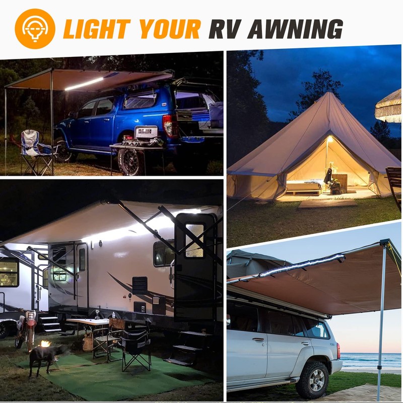 LED Awning Light Strip 12V LED Flexible Strip with Amber
