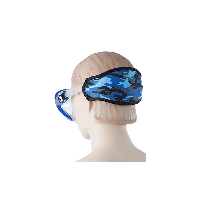 Innovative Scuba Concepts Scuba Diving Mask Strap Wrapper Blue Camouflage