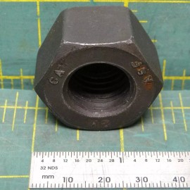 Unknown Hex Nut: 3/4"-10 Thread, 1-1/4" Hex Width, 3/4" Hex Height, 2H Carbon Steel