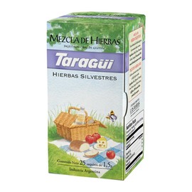 TARAGUI Te Mezcla de Hierbas Digestivas | Digestive Herbal Mix x 25 Bags (37.5 gr.) - Gluten Free