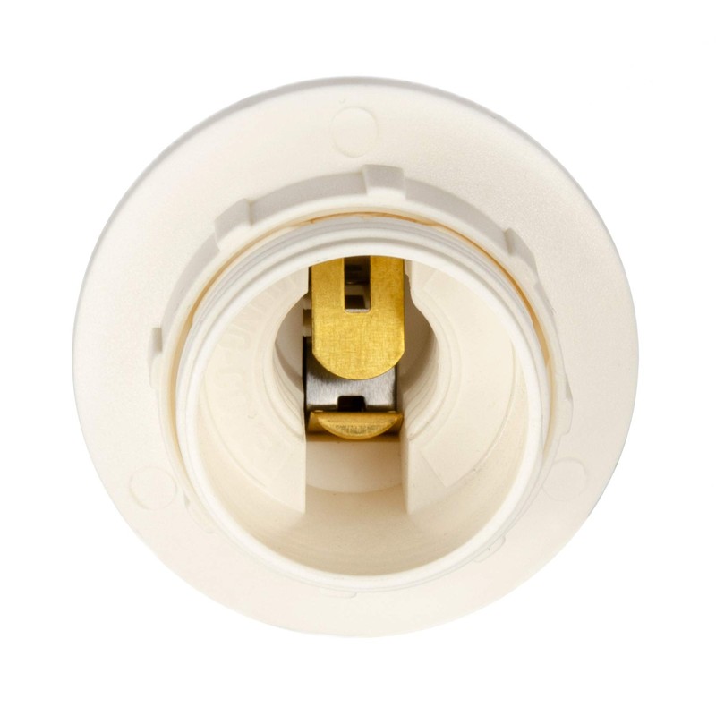 E14 lamp holder (PBT), threaded socket (short version) with mounting
