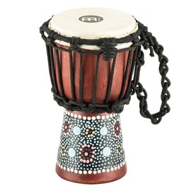 Mini Djembe Hand Drum for Room Decoration — NOT MADE IN CHINA — Hand Painted Mahogany Wood, 2-YEAR WARRANTY