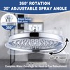 9 Inch High Pressure Rain Shower Head - Stainless Steel
