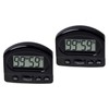 Alipis 2pcs Magnetic Timer Clock with Alarm Large Digital Display