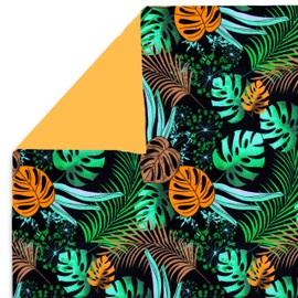 Amilian Baby Bed Linen Set 2-Piece - 80 x 80 cm & 35 x 40 cm - Prams, Cradles, Bassinets - Bed Linen for Boys and Girls - 100% Cotton - Palm Mustard Yellow