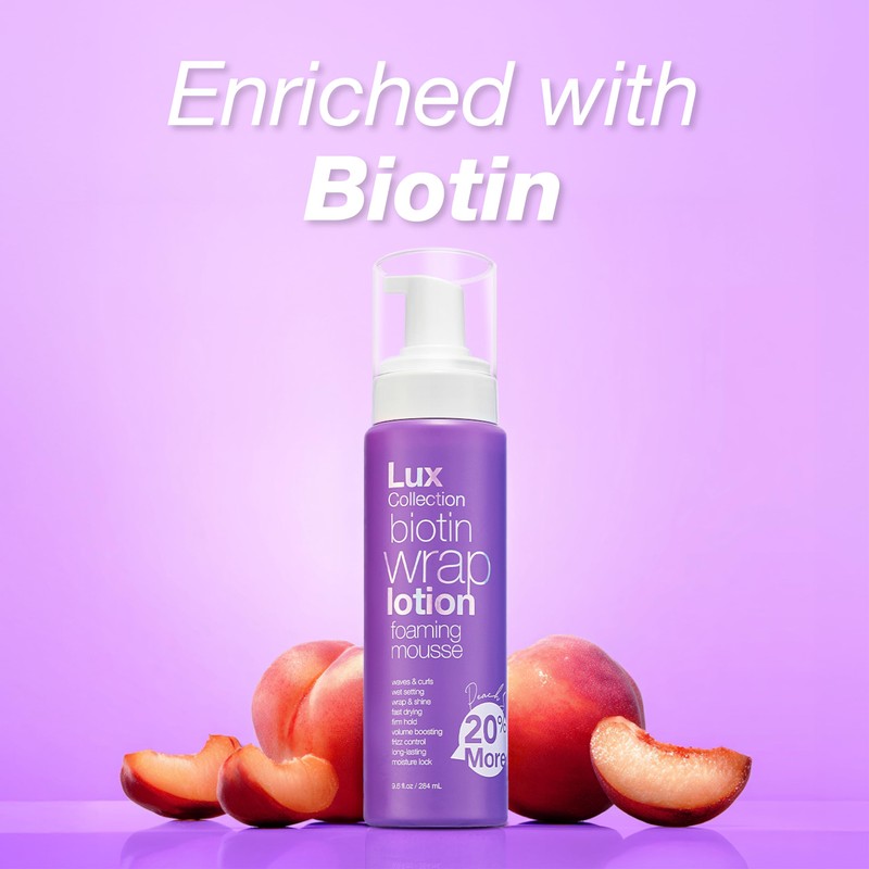 Lux Collection Wrapping Foam Lotion Wave Curl Wet Setting Styling