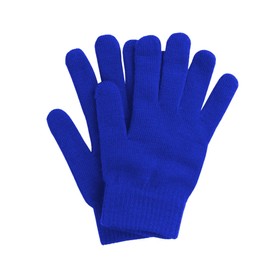 DOOVID Knit Gloves Adult Magic Gloves for Women Men Stretch Warm Gloves Knitted Full Finger Gloves Royal Blue