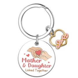Special Mother’s Day Gifts for Women Unique Mom Gifts from Daughter “Mother & Daughter Linked Together” Keychains Mothers Day Birthday Christmas Thanksgiving Appreciation Presents Jewels