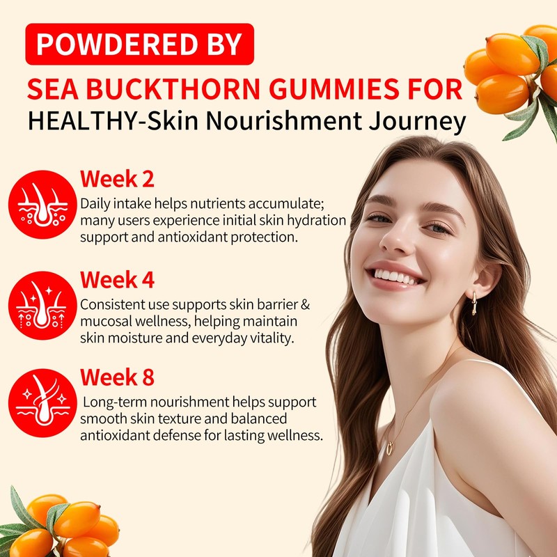 Nourish Gummies Sea Buckthorn, Balance Support for Women, 90 Count
