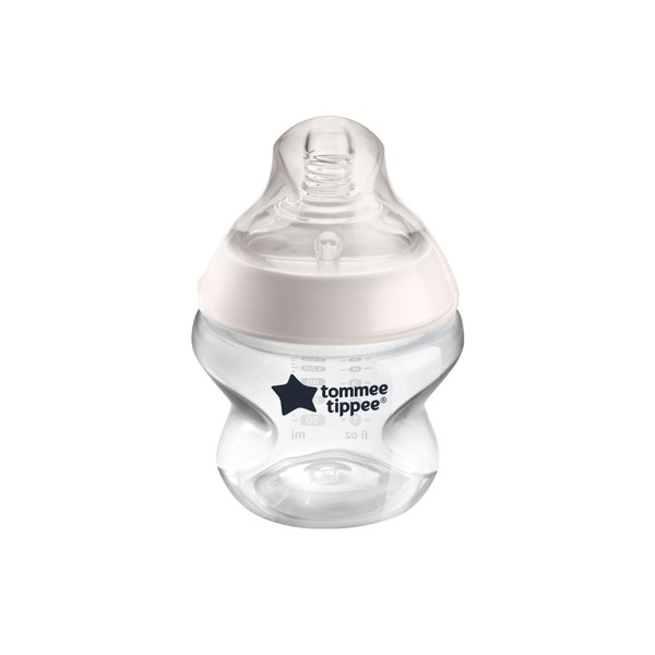 Tommee Tippee Closer to Nature Clear Baby Bottle, 150 ml,