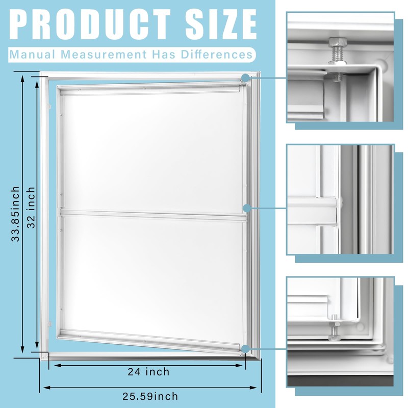 Leinuosen 32 x 24 Inch Attic Access Door Access Panel