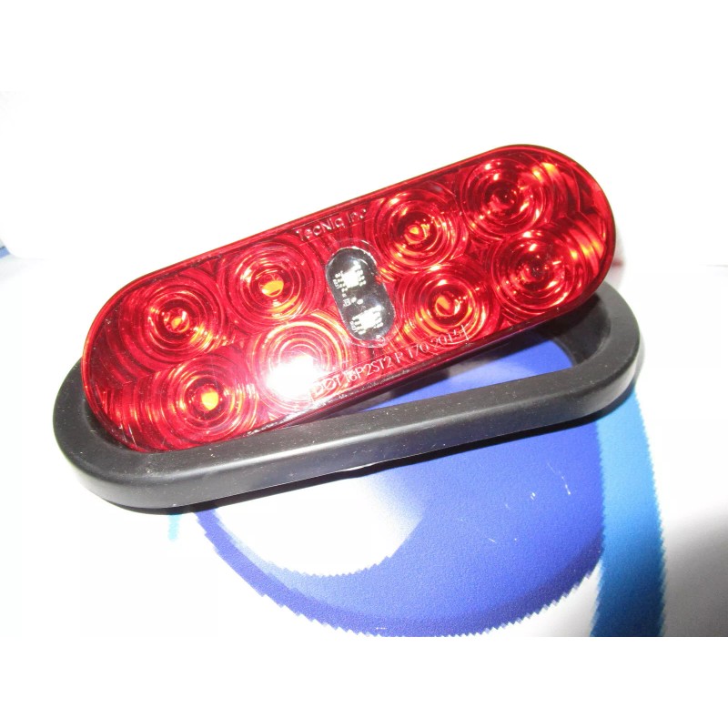 TecNiq 2Pack STTR 6" Oval Grommet Red LED TecNiq Hybrid