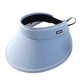 One Limitation CP183 Women's Visor, Folding, Plain, Hat, Sports, Outdoors, Running Cap, blue