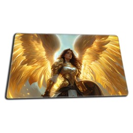 Digital Sorcery Studio Card Game Playmat - Premium Stitched Edge - Perfect for MTG Fallout Commander Decks (Giada Angel)