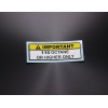 Hachi Auto 2 pcs x Warning Label 110+ Octane Gas