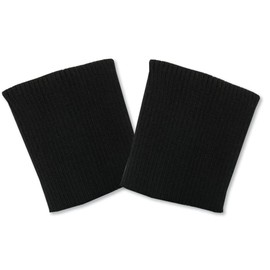 USIT, 8 x 9 cm Wool Cuffs Ideal for Jackets and Jackets Repair (Pair) Black