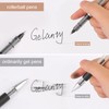 Gelanty Rollerball Pens, 16pcs Black Liquid Ink Ballpoint Gel Quick-Drying