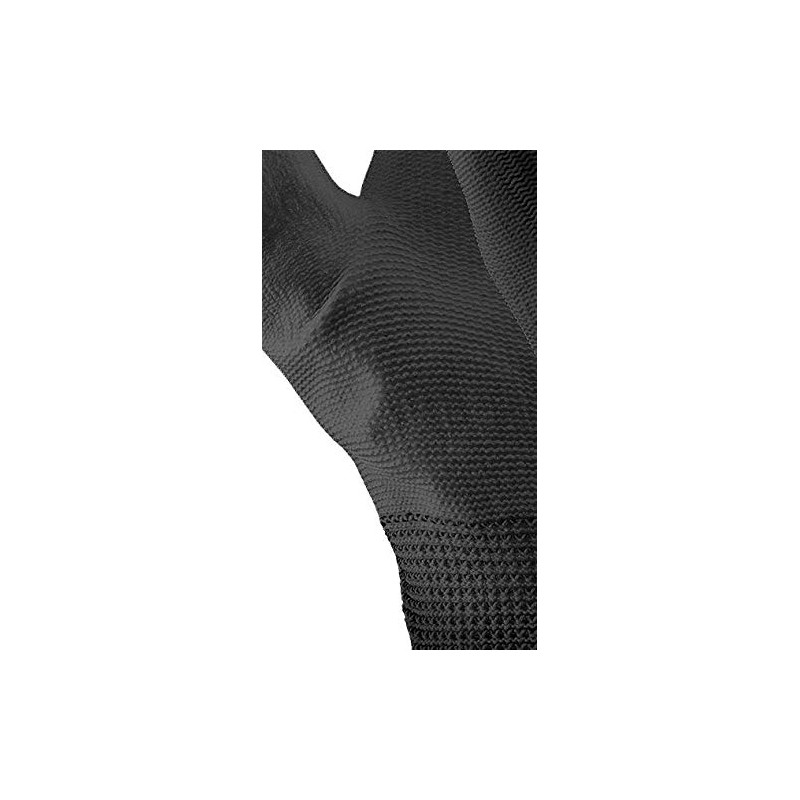 24 Pairs PU Coated Black Nylon Work Gloves. Gardening, Builders,