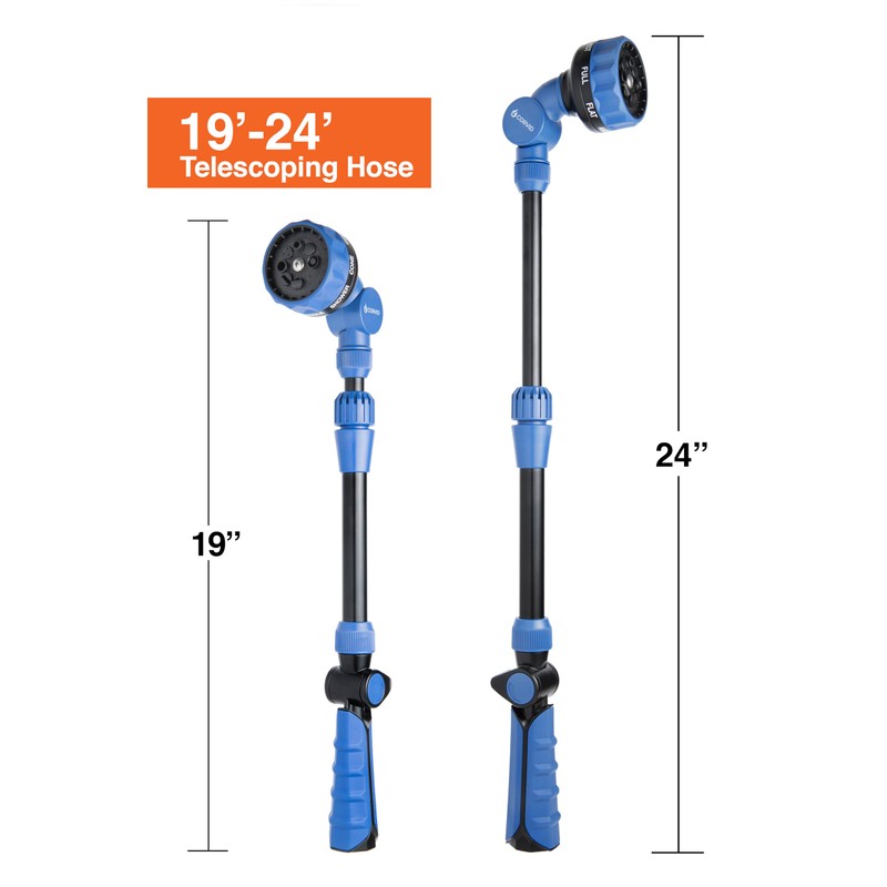 3-Pack with Corvid Adjustable Thumb Control Garden Watering Wand, 19-24