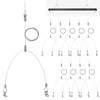 10 Set / 20 pcs Lighting Light Suspension Kit, 5ft