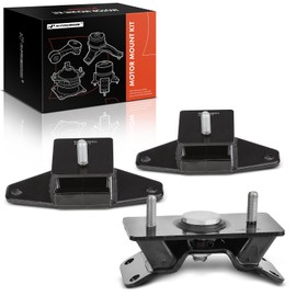 A-Premium Engine Motor and Transmission Mount Kit Compatible with Toyota Land Cruiser & Lexus LX470 1998-2007 4.7L, Automatic Transmission, 3-PC Set, Replace# 1236150120, 1236150121