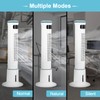 Simple Deluxe 43-Inch Oscillating Tower Fan with Mist Function and