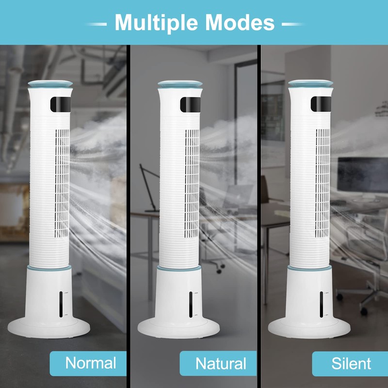 Simple Deluxe 43-Inch Oscillating Tower Fan with Mist Function and