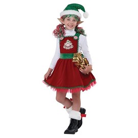 California Costume Girl's Candy Cane Elf Costume
