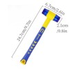 Rubber Hammer Double-Faced Soft Hammer Mallet Double Face Hammer with