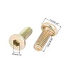 uxcell M6 x 15mm Threaded Hex Socket Head Cap Screws