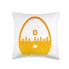 Egg Timer Eggtimer Kitchen Timer Cooking Baking Throw Pillow